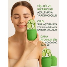 Buz Küpü Yüz, Gözler ve Boyun Masajı Cilt Bakımı, Göz Torbalarını Giderme Silikon Buz Kalıbı