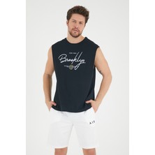 Süperlife Erkek Bisiklet Yaka Regular Fit Brooklyn Baskılı Tişört SPR22TS115