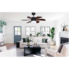 VANTİ-KCF280-AVİIZELİ Ahşap Vantilatör 60 Watt Sptgl
