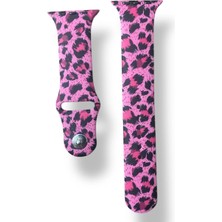 Apple Watch Ultra 10/9/8/7/6/5/4/se/3/2/1 49MM-46MM-45MM-44MM-42MM (M/l) Beden Leopar Silikon Kordon