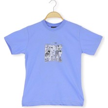 Arka Slamdunk Baskılı 36/1 Süprem Erkek Tshirt Mavi