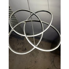 Er-Es Aydınlatma 3 Renk Işıklı Modern Sarkıt Gold Kasa LED Avize Ledli Avize