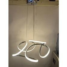 Er-Es Aydınlatma 3 Renk Işıklı Modern Sarkıt Gold Kasa LED Avize Ledli Avize