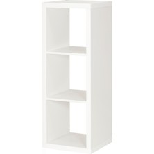 IKEA Kallax Açık Raf Ünitesi Beyaz 42X112 cm Modern Depolama Kitaplık Ev Ofis Dekoru Çok Amaçlı Düzenleyici Şık