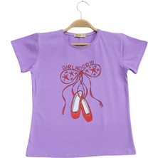 Girl Hood Ayakkabı Tshirt Mor