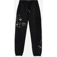 
night Python Nakışlı Sweatpants - %100 Organik Pamuk, Şık ve Rahat Tasarım