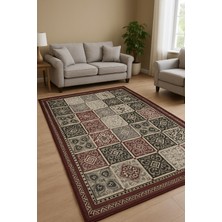 HCCOMPANYFABRİCON MODERN DESENLİ HALI ÖRTÜSÜ GRİ  9 m²