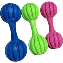 Zen Dog Dayanıklı Kauçuk Köpek Oyuncağı - Dumbbell Şeklinde Diş Temizleyici ve Eğlenceli Çiğneme Oyuncağı