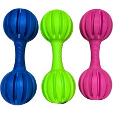 Zen Dog Dayanıklı Kauçuk Köpek Oyuncağı - Dumbbell Şeklinde Diş Temizleyici ve Eğlenceli Çiğneme Oyuncağı