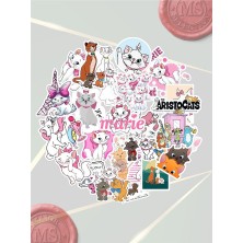 Marie Aristocats Laptop Notebook Tablet Sticker Seti