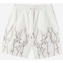 Organik Pamuklu Orchard Blossom Şort - Zarif ve Rahat Kesim, %100 Doğal