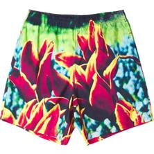 Renkli Desenli Rahat Kesim Şort – Elastik Bel %100 Naylon & Makinede Yıkanabilir