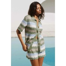 Mini Cam Şort - Lastikli Bel ve Ayarlanabilir Bağcık ile Şık ve Rahat