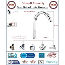 Lavabo Mix Batarya Borusu - Prinç - Krom Kaplama -  Baston Tipi