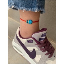 Murano Cam Boncuk Balıklı Kırmızı Halhal