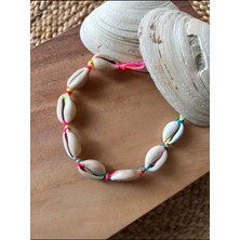 Deniz Kabuklu Gökkuşağı Ipli Halhal