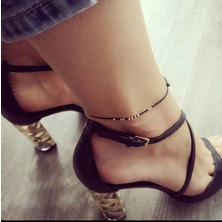 Atelier Çağla Siyah Ip Halhal Kadınlar İçin Şık Aksesuar, İnce Tasarım ve Zarif Detaylarla