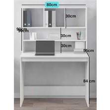 Çalışma Masası Kitaplıklı Mdf