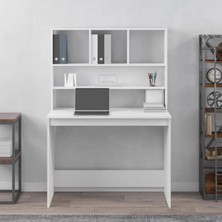Çalışma Masası Kitaplıklı Mdf