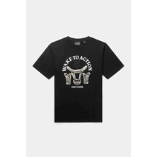 Rivo Kısa Kollar Tişört - Özel Baskılı, Rahat Kesim, %100 Pamuk