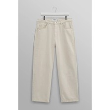 Ecru Loose Fit Jean V2 Denim Erkekler Için | Rahat ve Dayanıklı