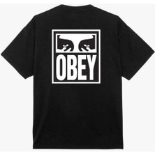 Obey Eyes Icon 2 Tişört - %100 Pamuk, Rahat Kalıp, Ön ve Arka Baskı