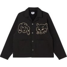 Obey Vesta Gömlek Ceket - Erkekler Için Şık Siyah Tasarım