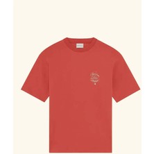 100% Pamuk Kırmızı Le T-Shirt Slogan Vignes - Rahat Kesim ve Şık Tasarım