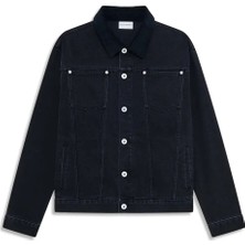 Erkekler Için La Veste Siyah Denim Ceket - Rahat Kesim ve Yüksek Kalite