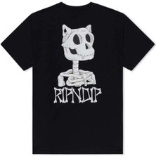 100% Pamuklu Siyah Bones T-Shirt | Rahat ve Şık Tasarım