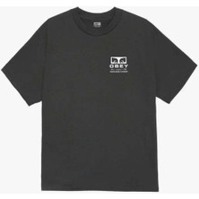 Obey Permission Erkek T-Shirt - Siyah Renk, Rahat Kesim ve Kaliteli Kumaşla