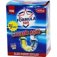 FORMULA-505 Granül - Toz Lavabo Açıcı 3X50GR