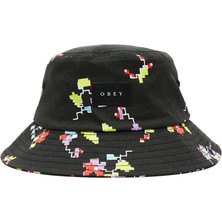 Kadın Dijital Çiçek Desenli %100 Pamuk Bucket Şapka – Renkli & Tek Beden