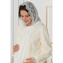 By Mecit 0021 Ekru Şifon Şal