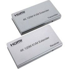 OneTech HDMI Extender Uzatma Adaptörü Cat5 Cat6 Uzatma Aparatı Full Hd 4K 120 Metre Kvm