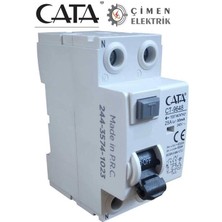 Cata Ct 9648 2X25A 30MA 6ka Monofaze Kaçak Akım Rölesi