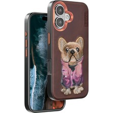 Venco Iphone 16 Cute Desenli Kapak - Koyu Kahve Svlrs