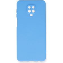 Newface Xiaomi Redmi Note 9 Pro Kılıf Nano Içi Kadife Silikon - Mavi Svlrs