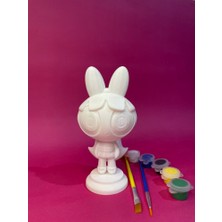 Powerpuff Girls – Blossom Figür Boyama Seti 15 cm 3D Yazıcı Üretimi + 6 Renk Akrilik Boya + 2 Fırça