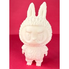 Labubu Popüler Ayıcık Figürü Boyama Seti – 15 cm | 3D Yazıcı Üretimi | 6 Renk Akrilik Boya + 2 Fırça