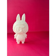 Labubu Popüler Ayıcık Figürü Boyama Seti – 15 cm | 3D Yazıcı Üretimi | 6 Renk Akrilik Boya + 2 Fırça
