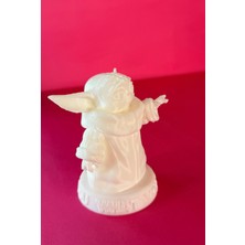 Baby Yoda Figürü Boyama Seti – 15 cm | 3D Baskı + 6 Akrilik Boya + 2 Fırça Kendin Yap Seti