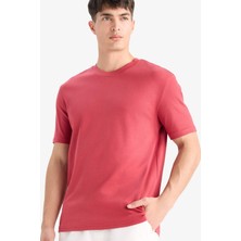 DeFacto %100 Pamuk Regular Fit Basic Tişört E7961AX25AU