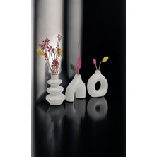 Gözdehobi Nordic Essence Craft Set | Dekoratif Minimal Kuru Çiçek Ev Dekorasyon Biblo Vazo Hediyelik