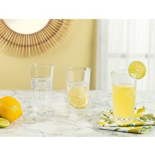 Madame Coco Laurent 4'lü Uzun Boy Meşrubat Bardağı Seti - 295 ml