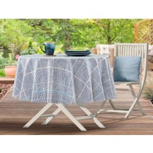 Madame Coco Boise Pvc Masa Örtüsü - Lacivert - 140 Cm