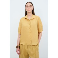 adL Bebe Yaka Yarım Kollu Gömlek