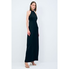 adL Night Zoom Halter Yaka Uzun Elbise