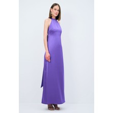 adL Night Zoom Halter Yaka Uzun Elbise