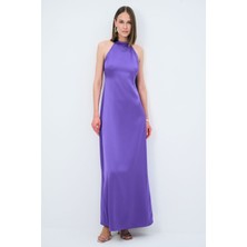 adL Night Zoom Halter Yaka Uzun Elbise